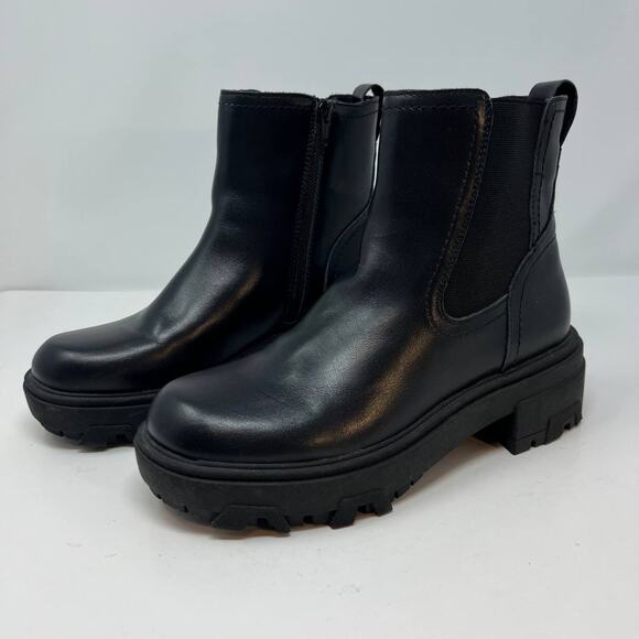 House of Harlow Women's Leather Righteous Chelsea Boots Size 8 Chunky - Picture 4 of 11
